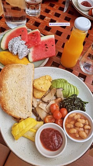 Vegan breakfast at Patcharee French Bakery in Ao Nang