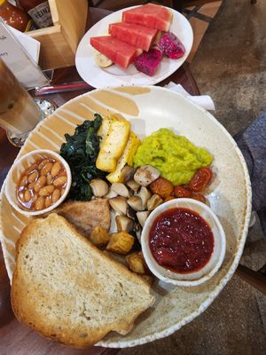 Vegan bfast at Patcharee French Bakery in Ao Nang