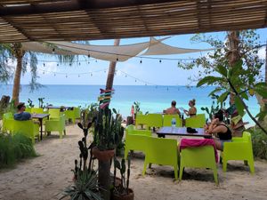Nice view at Secret Beach Bar and Grill in Koh Phangan