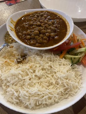 Chole Chagall with rice  at Indiyskiy Restoran Masala in Minsk