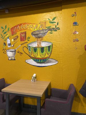 Cute mural   at Indiyskiy Restoran Masala in Minsk