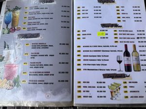 Drinks menu  at Canary Bungalows in Phu Quoc