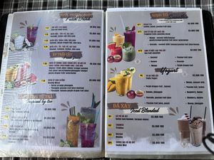 Drinks menu  at Canary Bungalows in Phu Quoc