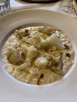 Vegan risotto  at La Ferme in Saas-fee