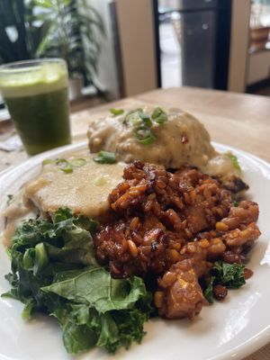 Biscuits and gravy with a side of tempeh  at Harlow - 23rd Ave in Portland