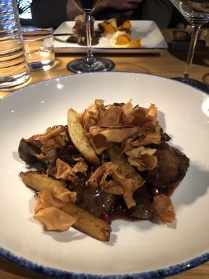 Topinambur al vino rosso  #Veganuary at Daste Bistrò in Bergamo