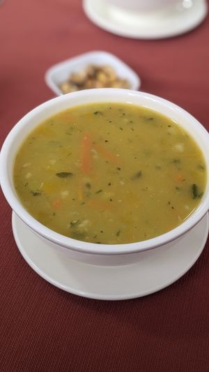 Soup from menu del Dia at Salud y Vida in Huaraz
