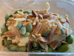 Edamame hummus. Not great. A bit dry   at MEL - Earl Canteen - T3 in Melbourne