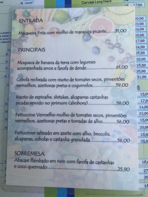 Menu em 31/12/2022  at Munganga Bistrô in Ipojuca