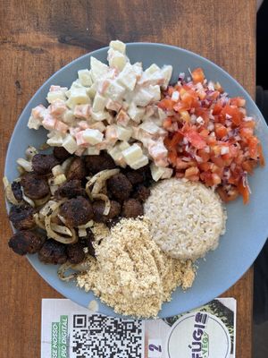 Churrasco vegano  at Refúgio Veg in Rio De Janeiro