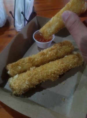 Cheese sticks at Refúgio Veg in Rio De Janeiro