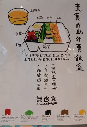 Menu (Photo by 素食行) at Ahimsa Buffet 無肉食 in New Territories