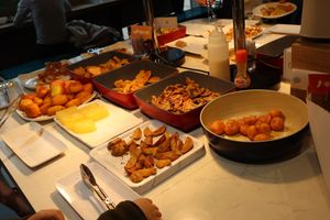 Buffet Offerings. at Ahimsa Buffet 無肉食 in New Territories