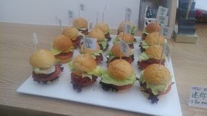 Mini Burgers at LN Fortunate Coffee in Shanghai