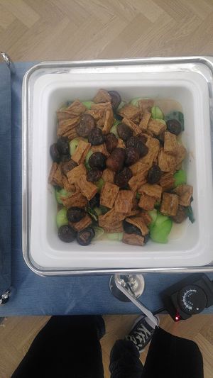 Bean C, Veggies and Mushrooms at LN Fortunate Coffee in Shanghai