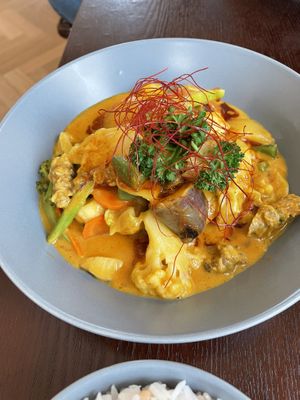 Veg in curry sauce   at LN Fortunate Coffee in Shanghai