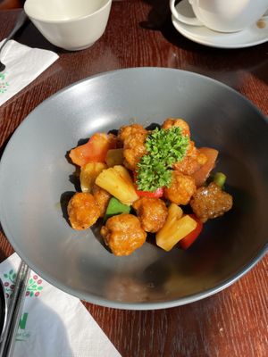 Sweet & sour nuggets  at LN Fortunate Coffee in Shanghai