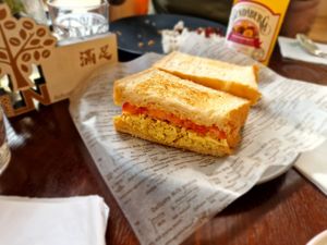 Egg tomato sandwich at LN Fortunate Coffee in Shanghai