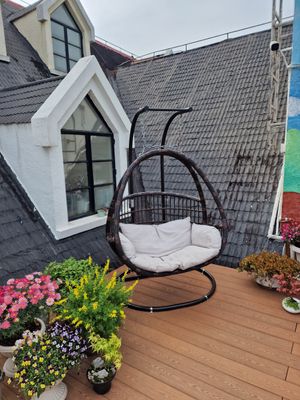 Outside at LN Fortunate Coffee in Shanghai