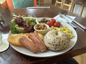 All day breakfast   at LN Fortunate Coffee in Shanghai