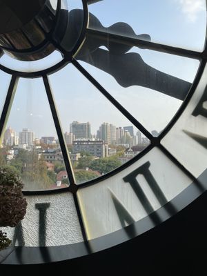 Window view  at LN Fortunate Coffee in Shanghai