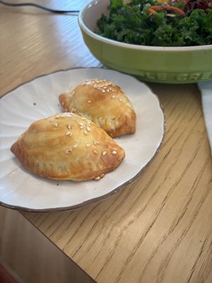 Pastry with spicy fillingg  at LN Fortunate Coffee in Shanghai