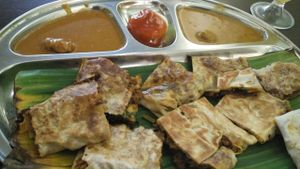 Vegetarian Muturbak  at Gokul Vegetarian Restaurant - Fortune Centre in Central Singapore