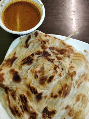 Plain Prata on last 2nd day at Gokul Vegetarian Restaurant - Fortune Centre in Central Singapore