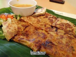 Vegetarian Murtabak  (Mutton) @ S$5 at Gokul Vegetarian Restaurant - Fortune Centre in Central Singapore