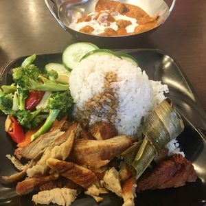 Chicken Rice like you would never imagine, so good at Gokul Vegetarian Restaurant - Fortune Centre in Central Singapore