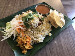 Dum Briyani at Gokul Vegetarian Restaurant - Fortune Centre in Central Singapore