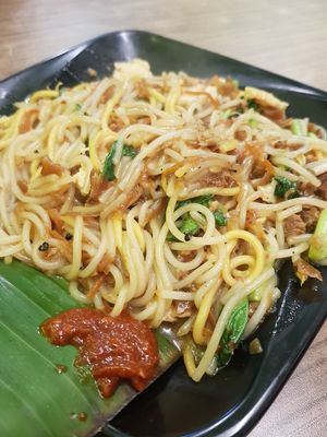 Pepperish sweet Hokkien Mee at Gokul Vegetarian Restaurant - Fortune Centre in Central Singapore