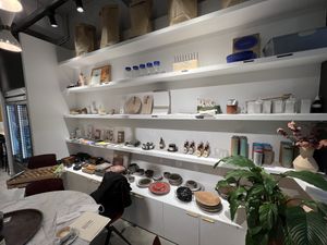 Little shop inside the cafe  at Station Service in Rouen