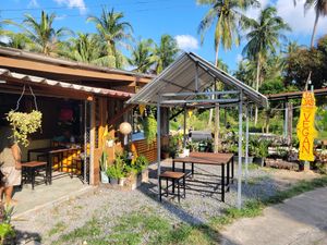 The cafe at JaJa's Restaurant Thai Vegan in Koh Phangan
