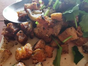 black pepper pork at JaJa's Restaurant Thai Vegan in Koh Phangan