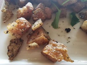 black pepper pork at JaJa's Restaurant Thai Vegan in Koh Phangan