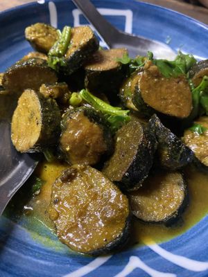 Fish in Curry sauce  at JaJa's Restaurant Thai Vegan in Koh Phangan