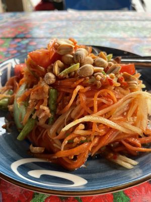 Papaya salad  at JaJa's Restaurant Thai Vegan in Koh Phangan
