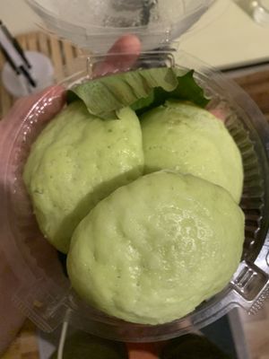 Steamed buns for take away. Highly recommend   at JaJa's Restaurant Thai Vegan in Koh Phangan