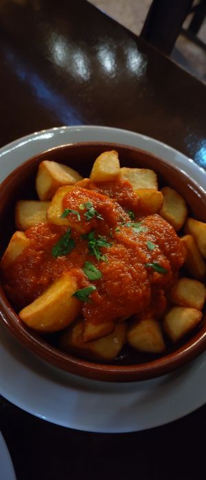 Papas Bravas at El Saloon in Gran Canaria