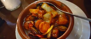 Curry Sausage at El Saloon in Gran Canaria