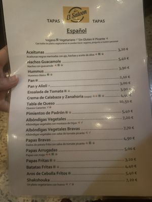   at El Saloon in Gran Canaria