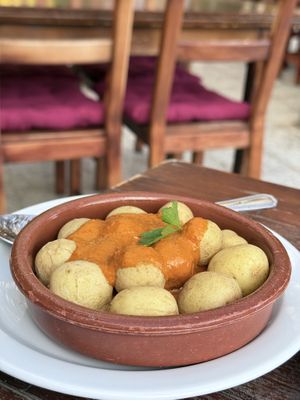 Canarian potatoes   at El Saloon in Gran Canaria