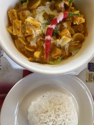 Tofu amok   at The Corner Restaurant in Banlung