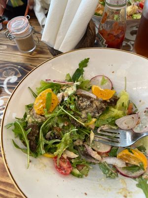 Beautiful healthy food  at Shlomo in Grand Baie