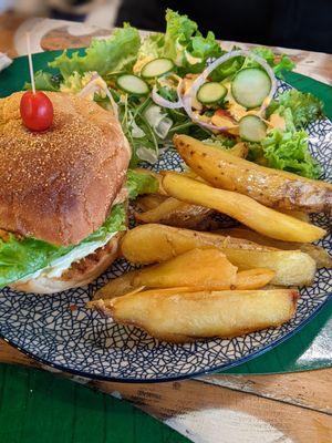 Shlomo Burger at Shlomo in Grand Baie