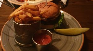 The Vegan Burger, december 2021. at Hotel Bishops Arms in Kiruna