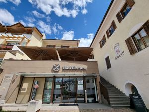 Stairs, entrance at Hotel Greif in Malles