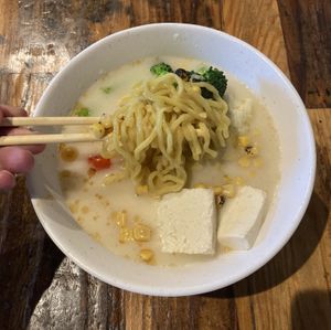 Vegan ramen  at Beshock Ramen in Carlsbad