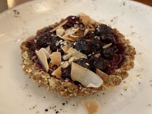 Vegan "tartaleta”  at El Huerto in Santiago